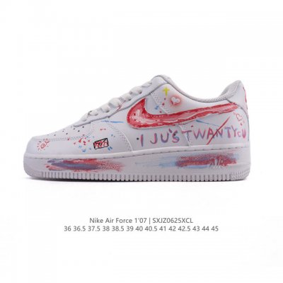 Company-level Af1 Nike Air Force 1 '07 Low Air Force One white shoes with thick