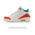 Nike Air Jordan 3 Retro Series, a mid-top basketball shoe featuring the reverse
