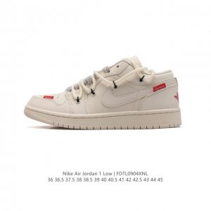 Nike sole nike Air Jordan 1 Low Gs White Black Phosphor Aj1 Sj9950 36 36.5 37.5