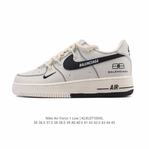 Company-level Af1 Nike Air Force 1 '07 Low Air Force One white shoes deconstruc