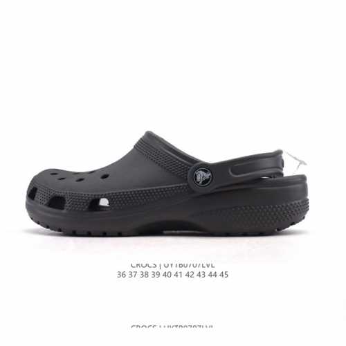 Crocs Beach Hole Shoes Men's and Women's Casual Thick-soled Height-enhancing San