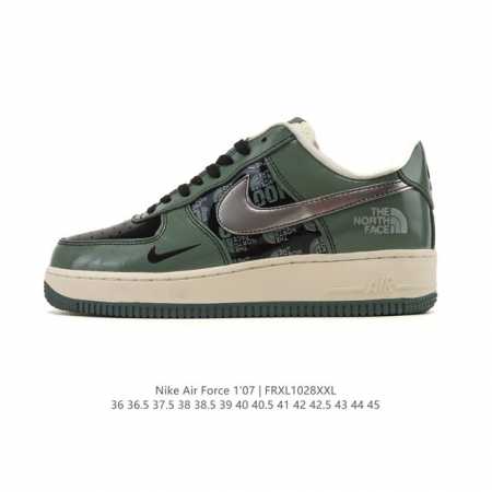 Company-grade Nike Air Force 1 '07 Low platform sneakers, featuring a thick sole - Click Image to Close