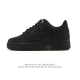 Company-grade Nike Air Force 1 '07 Low platform sneakers, featuring a thick sole