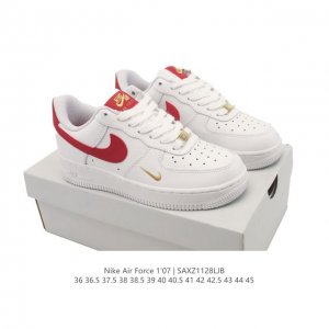Nike Air Force 1 '07 Low, a versatile, platform, low-top, casual athletic sneak