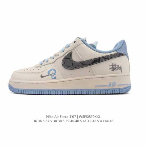 New Af1 Nike Air Force 1 '07 Low Air Force One cushioned, thick-soled, height-e