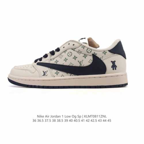 Authentic company-grade Nike Air Jordan 1 Low Og Sp Military Blue Aj1 Air Jordan