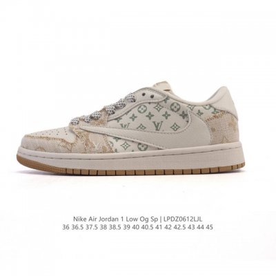 Corporate-grade top-layer leather Gucci x Jordan Air Jordan 1 Low Aj1 low-top se