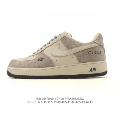 Nike Air Force 1 '07 Low, a versatile, platform, low-top white sneaker with cus