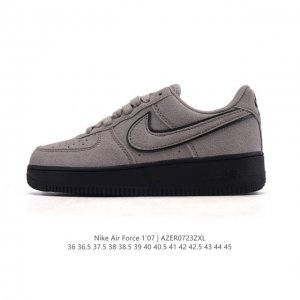 Authentic Nike Air Force 1 '07 Low, a versatile, low-top, thick-soled, height-en