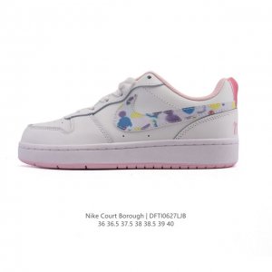 Second-layer leather Nike women's sports shoes Court Borough Low small air forc