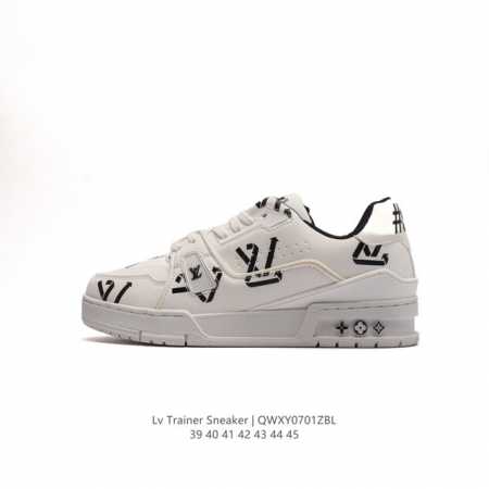 Louis Vuitton LV 3D Logo LV Louis vuitton Trainer Sneaker Low 39-45 QWXY0701ZBL - Click Image to Close