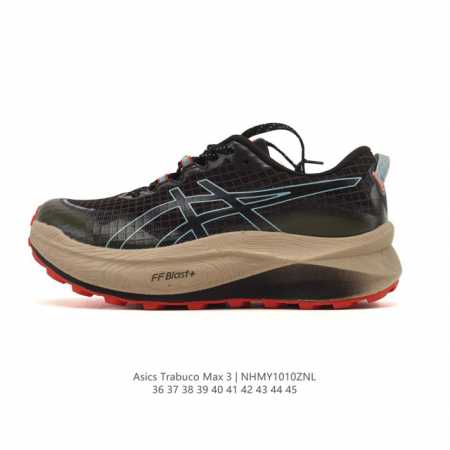 New Product: Company-Grade Asics Trabuco Max 3 Unisex Running Shoes, Thick-Soled - Click Image to Close