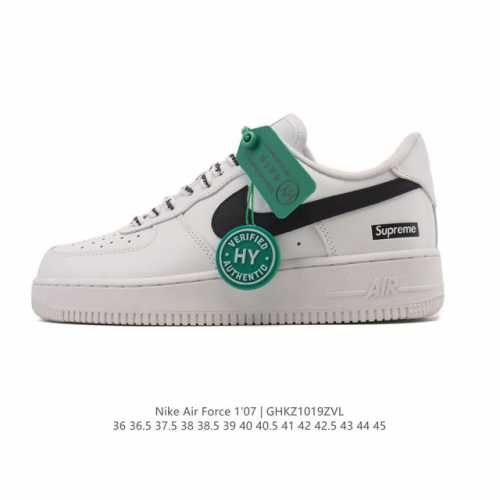 Company grade Nike Air Force 1 '07 Low, thick-soled, height-increasing, versatil