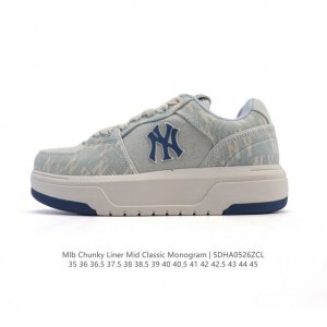 mlb Chunky Liner Mid Popular Item Senior Shoes Series Lightweight Height-Enha
