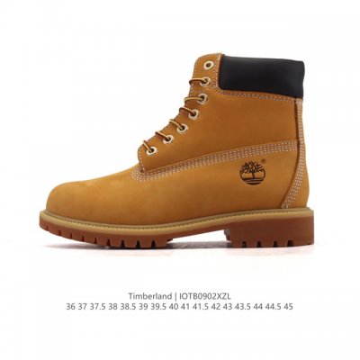Corporate-grade Timberland high-top Martin boots, a classic, durable boot in ye