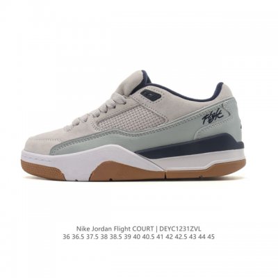 Nike Jordan Flight Court Fashion Casual Non-Slip Durable Low-Top Sports Shoes R