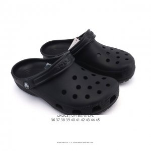 Crocs Beach Hole Shoes Men's and Women's Casual Thick-soled Height-enhancing San