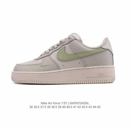 a company-grade Nike Air Force 1 '07 Low, a versatile, white, thick-soled sneake
