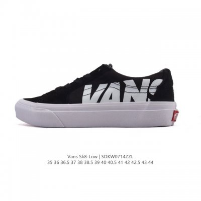 Vans Sk8-Low classic style, Xiaohongshu hot-selling low-top casual canvas splici