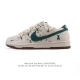 Corporate Nike Dunk Low Retro Sneakers Retro Deconstructed Lace-Up Sneakers Dou
