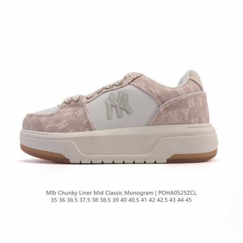 mlb Chunky Liner Mid Popular Item Senior Shoes Series Lightweight Height-Enha