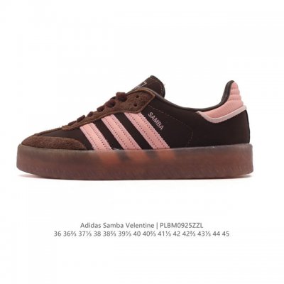Adidas men's and women's sports shoes, Trefoil Samba Velentine casual shoes, Ger