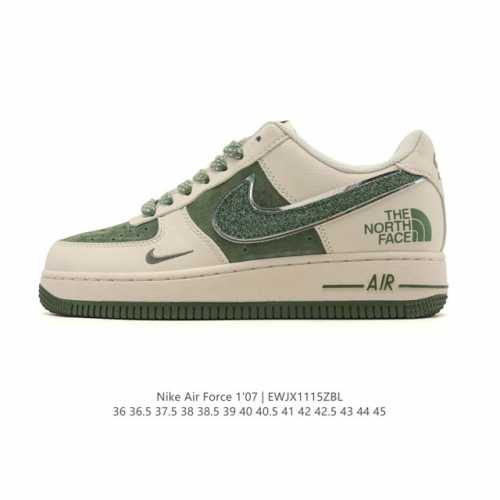 Nike Air Force 1 '07 Low, a versatile, platform, low-top white sneaker with cus