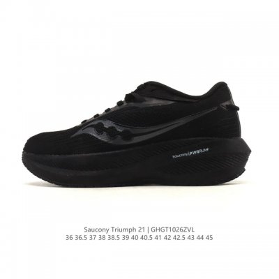 Saucony Triumph 21 Unisex Running Shoes, High-Cushioning, Lightweight, Thick, He