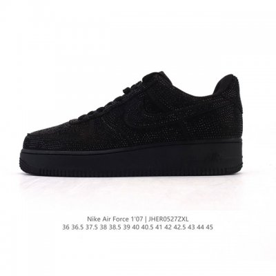 Nike Air Force 1 '07 Low Air Force One White Shoes With Air Cushion, New Model F