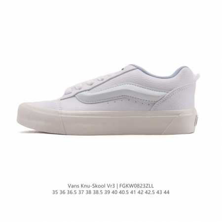 Vans Knu-Skool Vr3 Lx loafers with leather uppers. Camp Julian Series low-top r - Click Image to Close