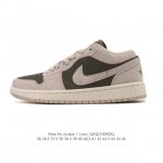 Nike Air Jordan 1 Low AJ1, a low-top retro-style casual basketball shoe. Inspire