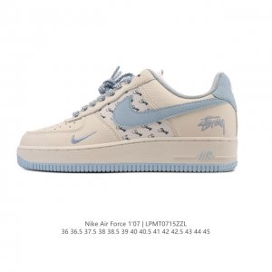 Nike Air Force 1 '07 Low, a cushioned white sneaker. This versatile, low-top, th