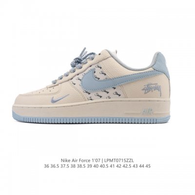 Nike Air Force 1 '07 Low, a cushioned white sneaker. This versatile, low-top, th