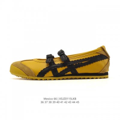 New Arrival: Onitsuka Tiger Mexico 66 Tgrs Mary Jane Ballet Running Shoes. The O