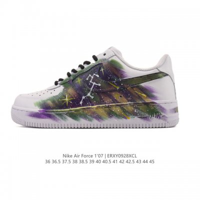 A company-grade Nike Air Force 1 '07 Low, a versatile, thick-soled, height-enha