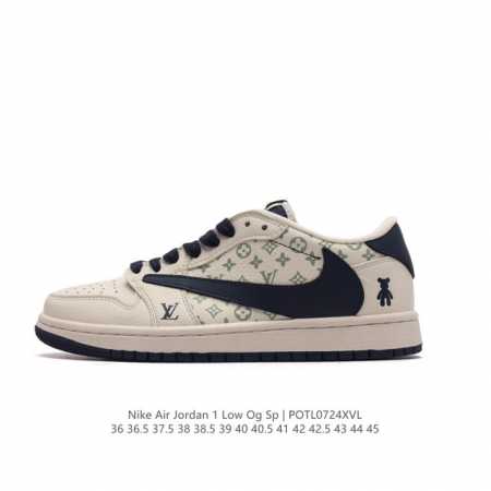 Nike Air Jordan 1 Low Og Sp Military Blue Aj1 1 Aj1 1 Aj1 1 Ts Swoosh Dm7866 36 - Click Image to Close