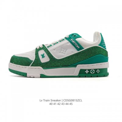 Louis Vuitton LV Louis Vuitton sneakers, fashionable sneakers, trendy thick-sole