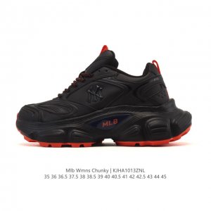 Company-grade MLB Bigball Chunky New York Yankees platform sneakers, unisex retr