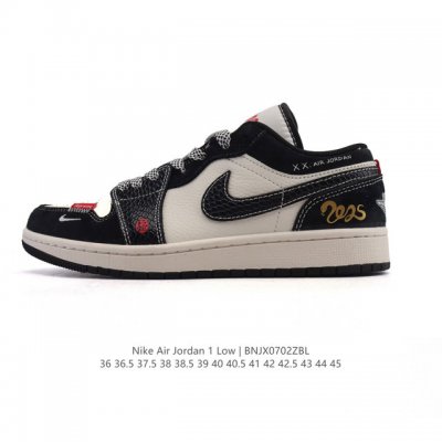 Nike Jordan Air Jordan 1 Low Aj1 Joe 1 Jordan 1st generation Aj1 low-top Snake