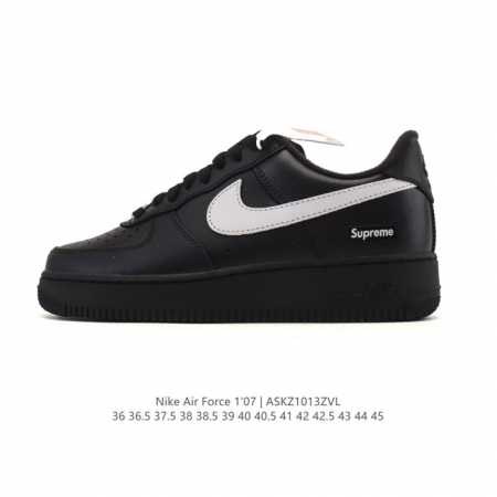 Company-grade Nike Air Force 1 '07 Low platform sneakers, featuring a thick sole - Click Image to Close