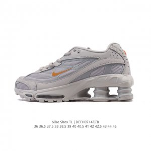 Nike Shox Tl Men's Sneakers, a thick-soled, elevated dad shoe, takes mechanical