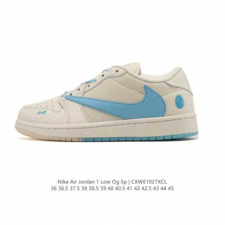 Authentic Nike Air Jordan 1 Low Og Sp Military Blue AJ1 (Reverse Swoosh), 2025 N - Click Image to Close