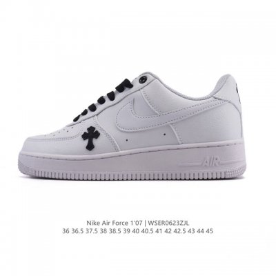 Corporate-level Af1 Nike Air Force 1 '07 Low Air Force One white shoes with thic