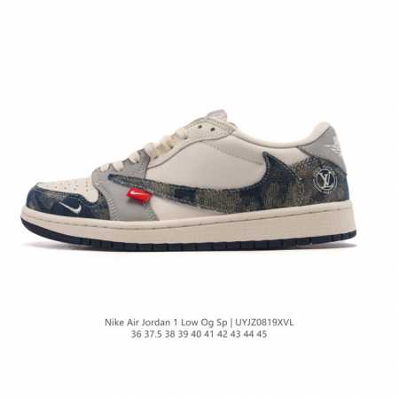 Corporate Nike Air Jordan 1 Low Og Sp Military Blue Aj1 Air Jordan 1 Inverted S - Click Image to Close