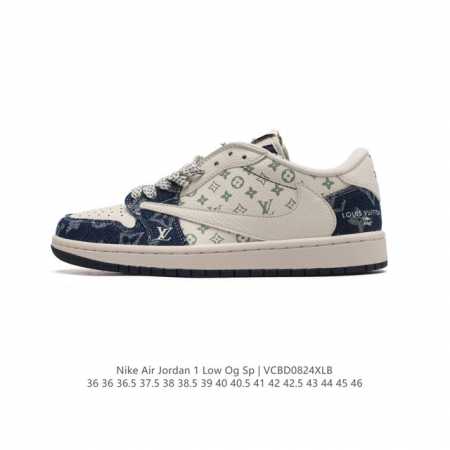 Nike Air Jordan 1 Low Og Sp Military Blue Aj1 1 Aj1 1 Aj1 1 Ts Swoosh Dm7866 36 - Click Image to Close