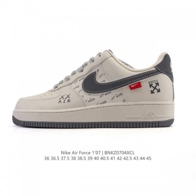 Company-level Af1 Nike Air Force 1 '07 Low Air Force One white shoes with thick