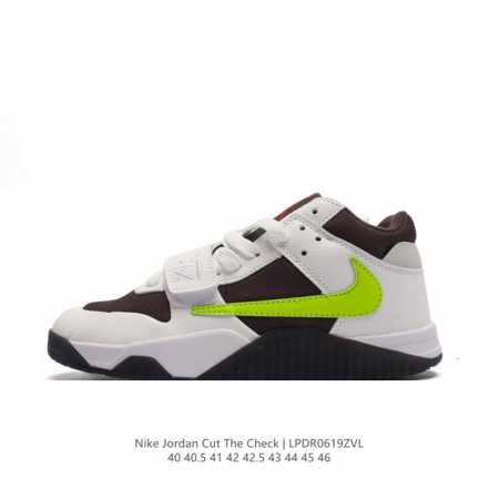 Jordan eva ts travis Scott X Nike Jordan Cut The Check Brown Black Fz8806-101 4 - Click Image to Close