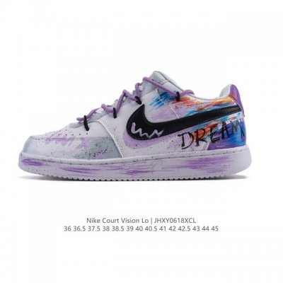 Corporate Nike Court Vision Low Campus Style Retro Basketball Sneakers Men's and