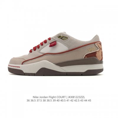 Nike Jordan Flight Court Fashionable Casual Non-Slip Durable Low-Top Sneakers R