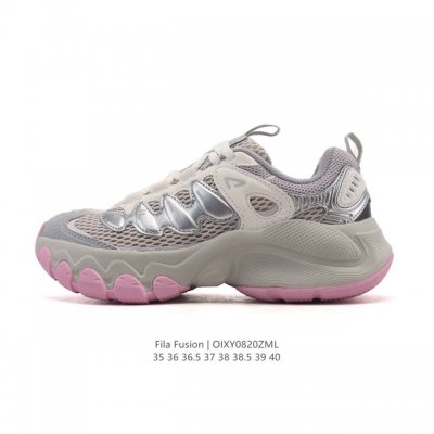 Company-level Fila women's dad shoes, Fila Fusion thick-soled, height-enhancing,
